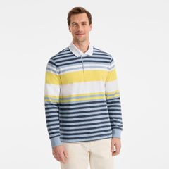 Men's Tall Long Sleeve Stripe Rugby Shirt