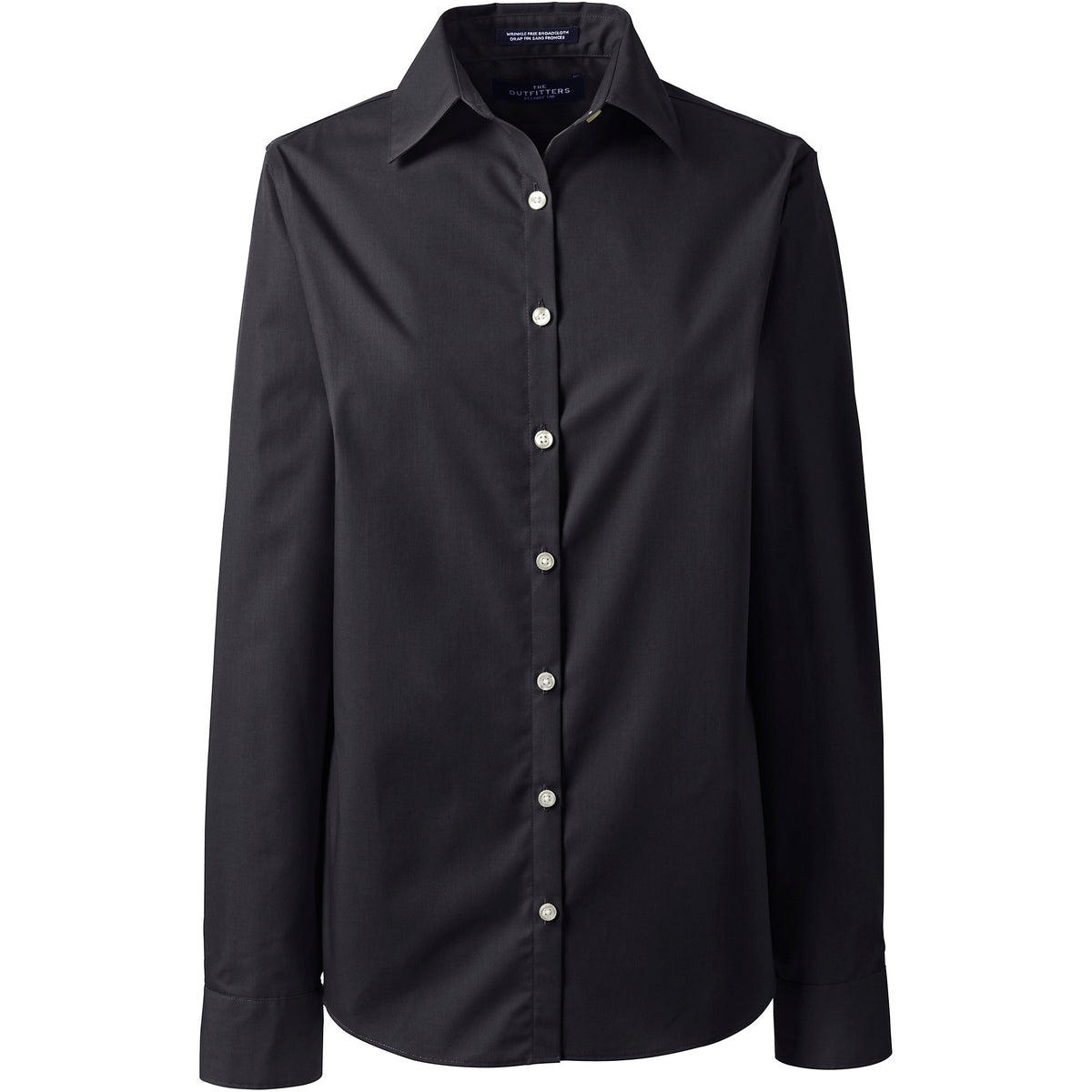 School Uniform Women's Plus Size Long Sleeve Broadcloth Shirt