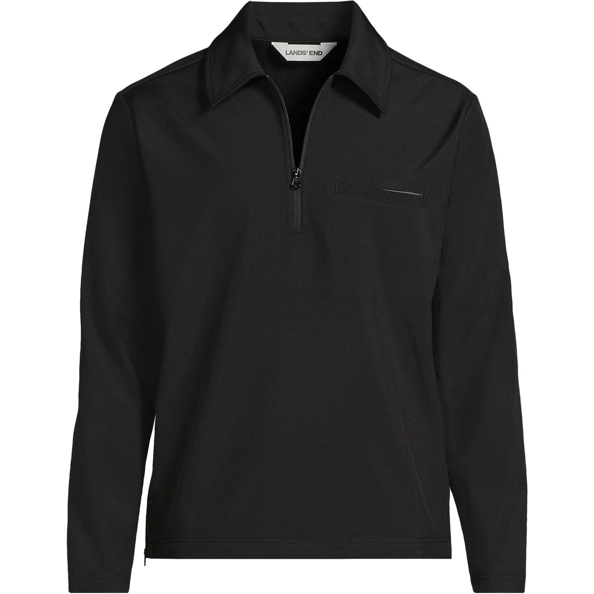 Unisex Big Soft Shell Collared Half Zip Pullover Top