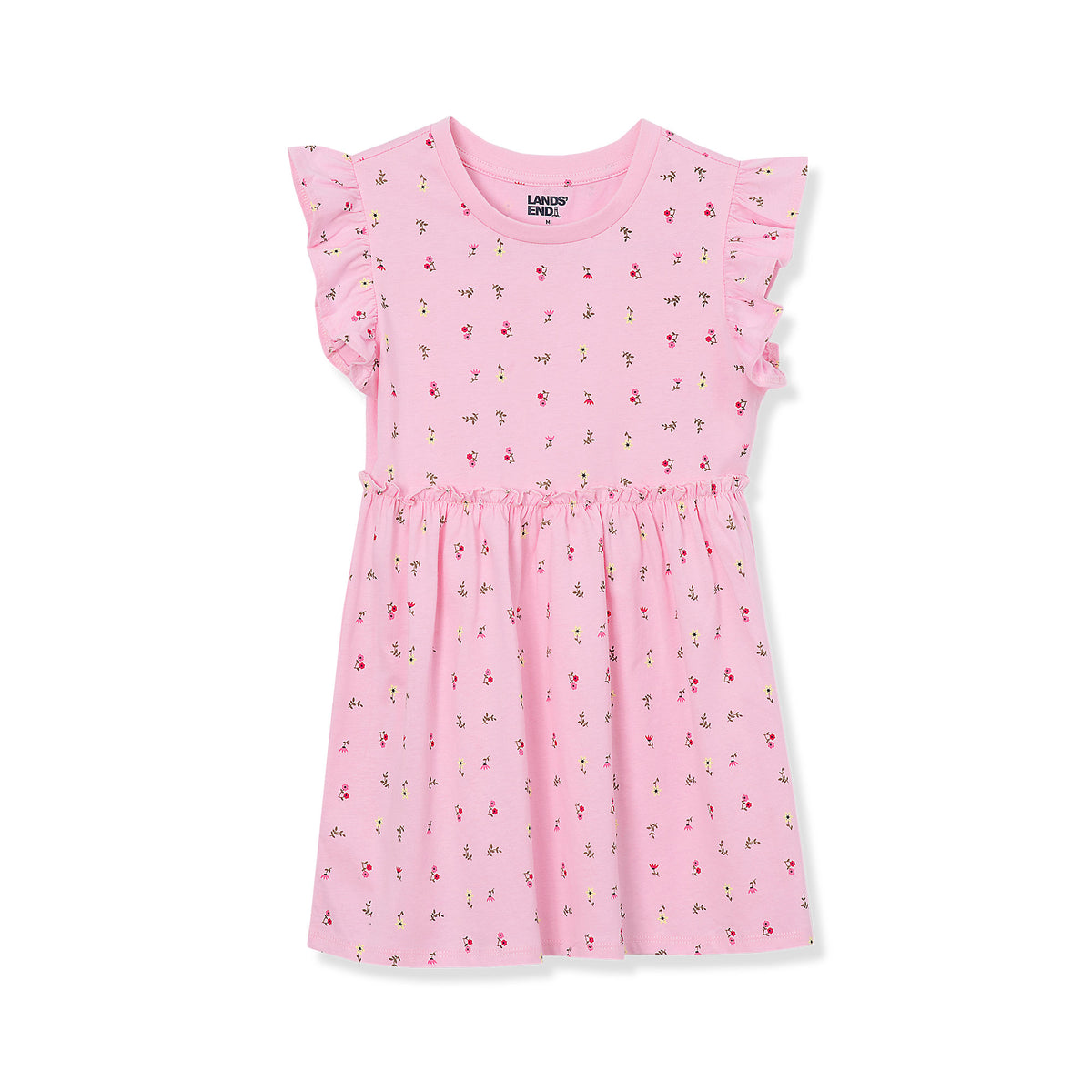 Girls Short Sleeve Gathered Waist Tunic Top