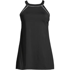 Women's Plus Size G-Cup High Neck Swim Dress Swimsuit