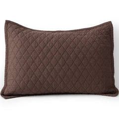 Solid Diamond Double Voile Pillow Sham