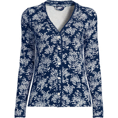Women's Pointelle Long Sleeve Sleep Cardigan
