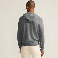 Men's Long Sleeve Washable Merino Pullover Hoodie