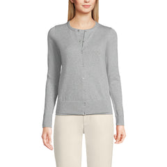 Women's Tall Fine Gauge Cotton Cardigan Sweater