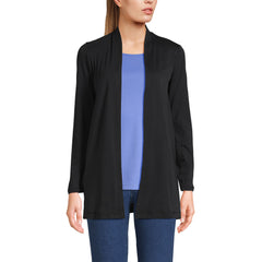 Women's Long Sleeve Supima Micro Modal Open Cardigan Tunic