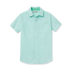 Boys Short Sleeve Poplin Camp Shirt