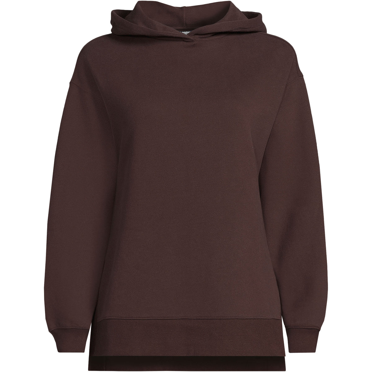 Women's Plus Size Long Sleeve Serious Sweats Hooded Tunic Sweatshirt