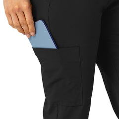 School Uniform Women's Petite Wink W123 Flex-n-Reach Track Scrub Pants