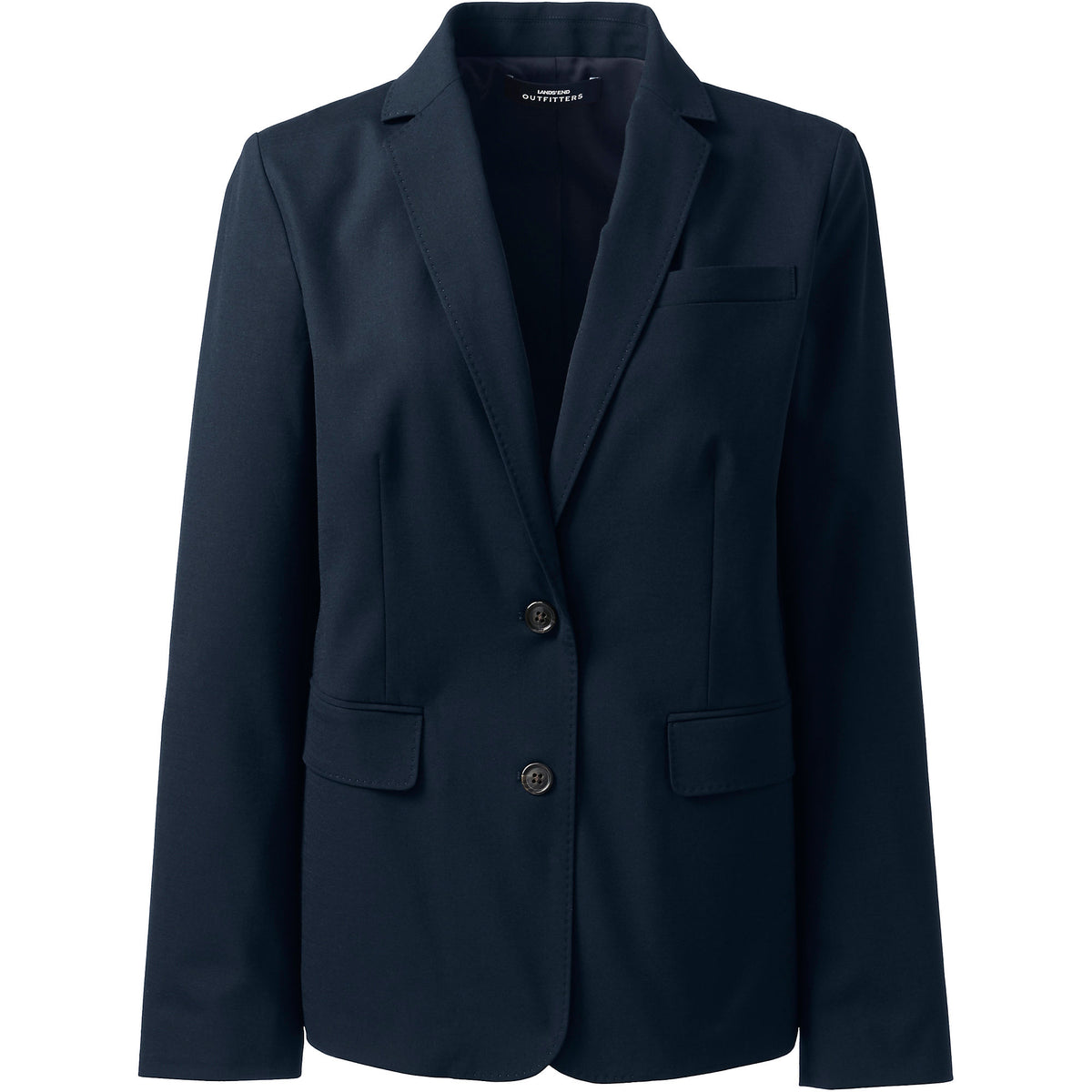 School Uniform Women's Plus Size Washable Wool Two Button 26" Blazer
