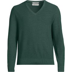 Men's Long Sleeve Washable Merino Wool V Neck Sweater