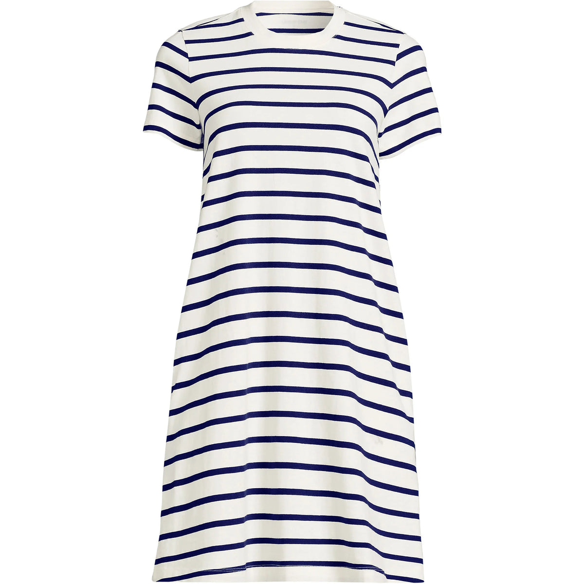 Women's Plus Size Cotton Jersey Crew Neck T Shirt Dress