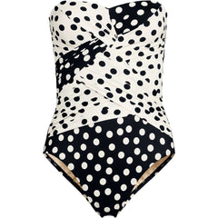 Women's Plus Size SlenderSuit Wrap Bandeau One Piece Swimsuit