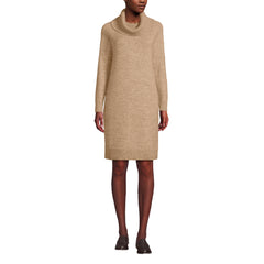 Women's Cozy Lofty Cowl Neck Sweater Dress