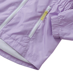 Girls Hooded Water Resistant Rain Jacket
