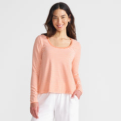Women's Tall Power Performance Long Sleeve Scoopneck Tee