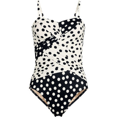 Women's Long Torso SlenderSuit Wrap Bandeau One Piece Swimsuit