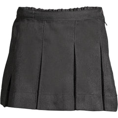 Girls Above the Knee Solid Box Pleat Skirt