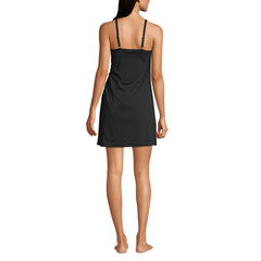 Women's D-Cup Chlorine Resistant Sweetheart Swim Dress One Piece Swimsuit