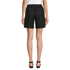 Women's Linen High Rise Pull On 7" Shorts