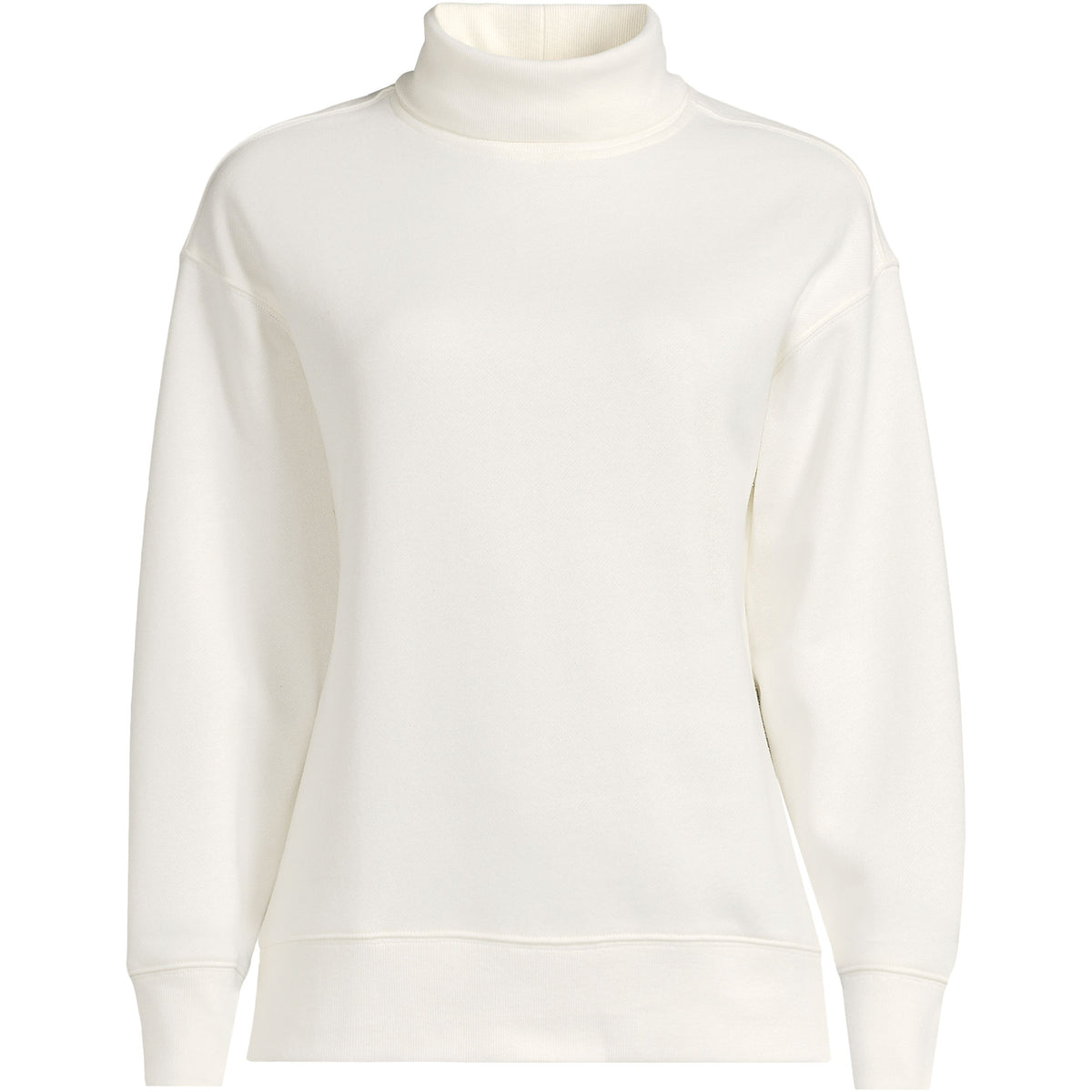 Women's Plus Size Long Sleeve Serious Sweats Mock Neck Sweatshirt