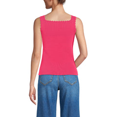 Women's Square Neck Tank Sweater - Set Top