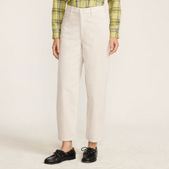 Women's Petite Corduroy High Rise Barrel Leg Ankle Pants
