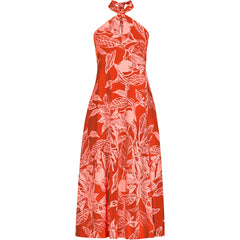 Women's Cotton Modal Halter Midi Dress