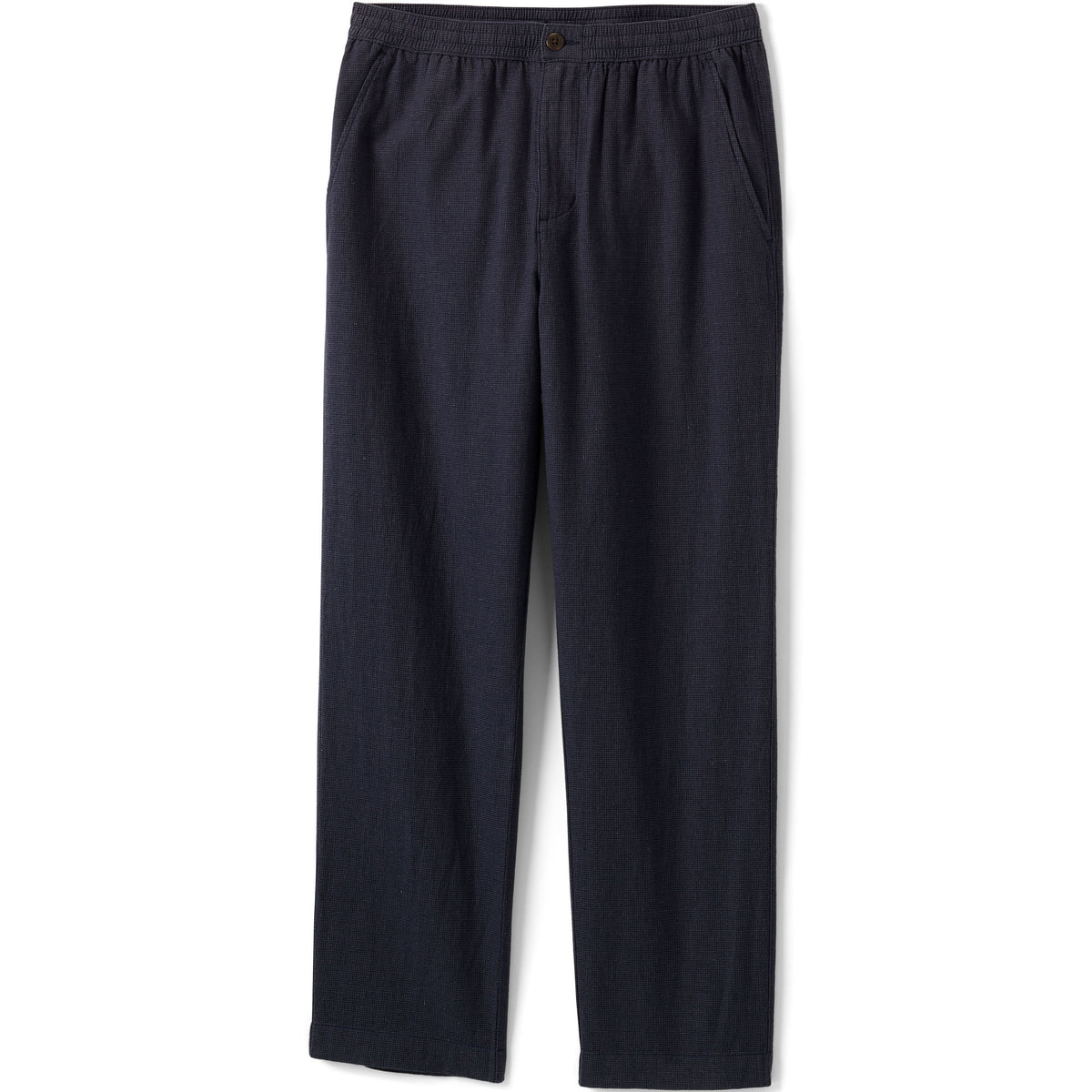 Men's Linen Cotton Elastic Waist Pant