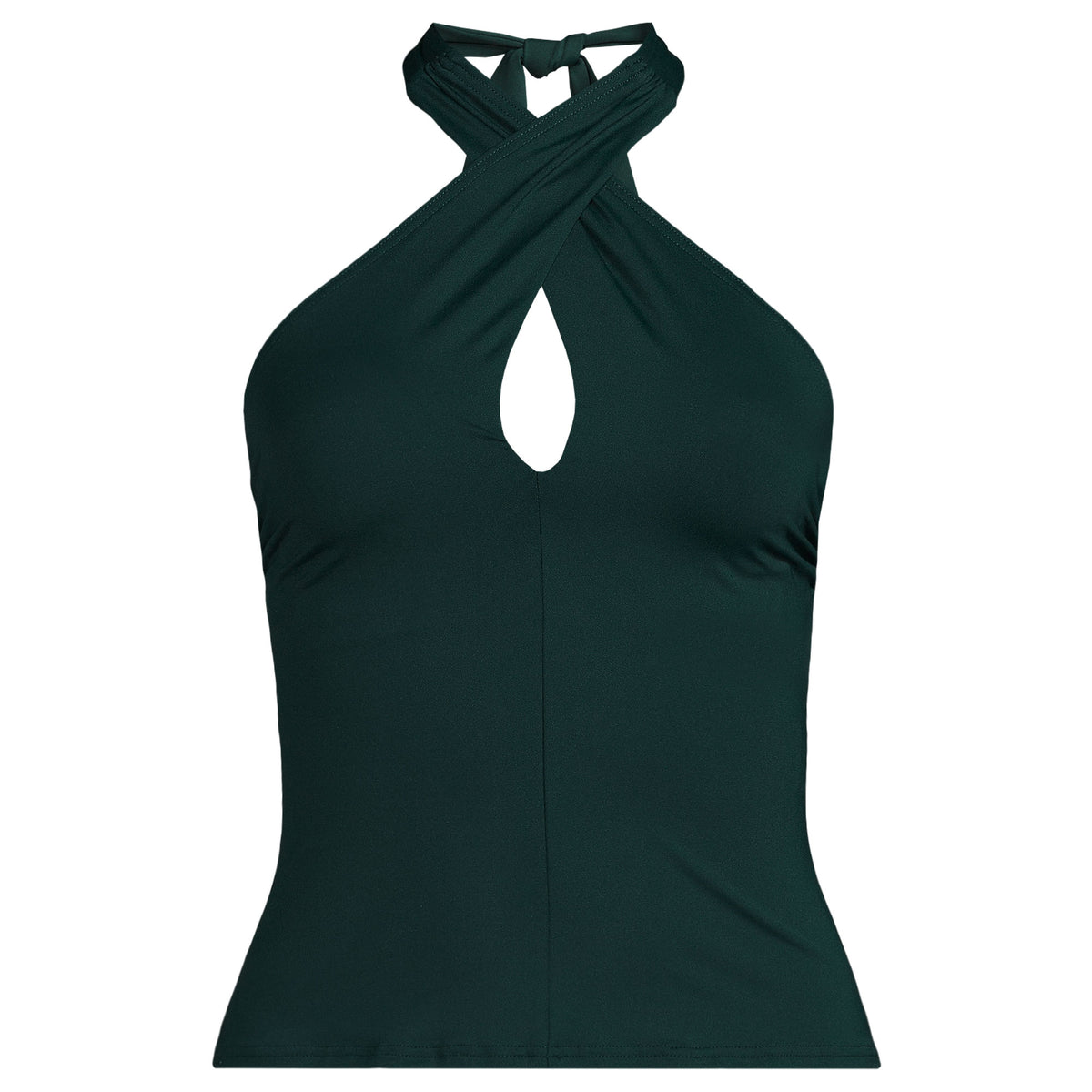 Women's Criss Cross Halter Tankini Top