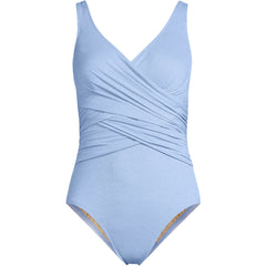 Women's SlenderSuit Shine Wrap One Piece Swimsuit