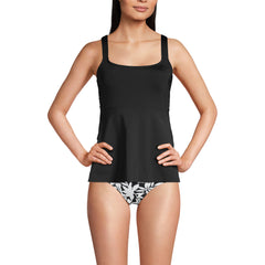 Women's Mastectomy Flutter Scoop Neck Tankini Top
