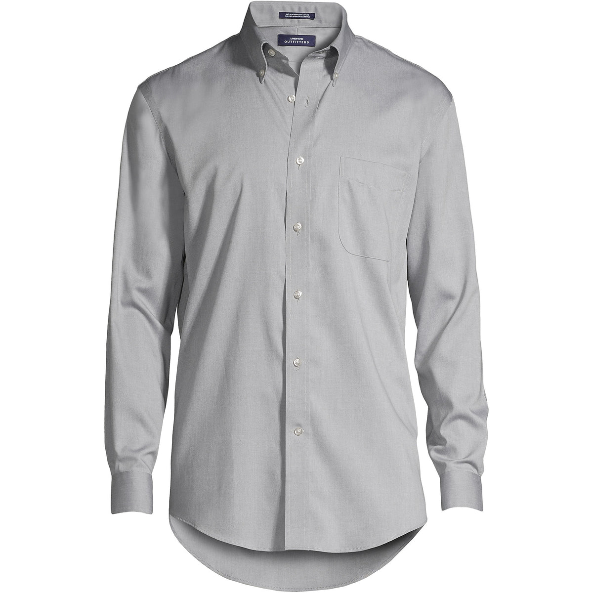 School Uniform Men's Big Long Sleeve Buttondown No Iron Pinpoint Shirt