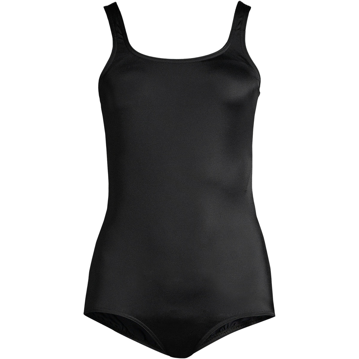 Women's Plus Size Mastectomy Scoop Neck Tugless One Piece Swimsuit
