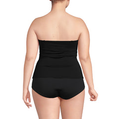 Women's Plus Size Bandeau Tankini Swimsuit Top