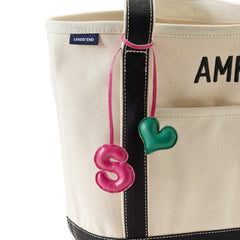 Letter S Faux Leather Bag Charm