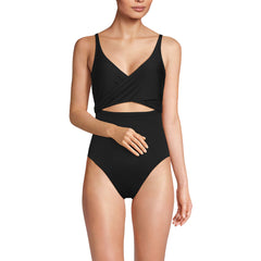 Women's Wrap Monokini High Leg One Piece Swimsuit