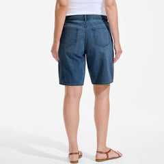 Women's Plus Size Lightweight Denim Mid Rise 10" Shorts