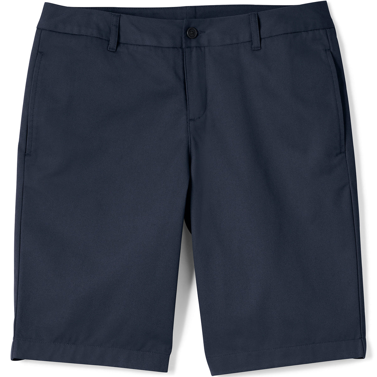 School Uniform Women's Plain Front Blend Chino Shorts