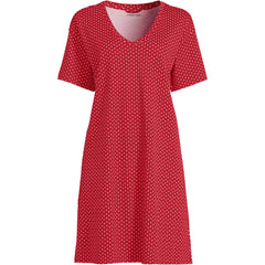 Women's Cotton Interlock Relaxed Above the Knee Nightgown