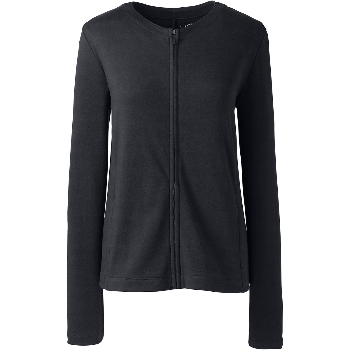 School Uniform Women's Plus Size Cotton Polyester Zip Crew Cardigan