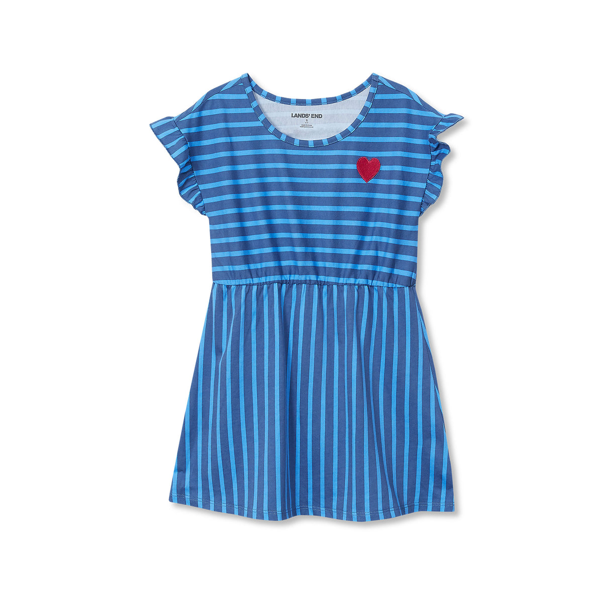 Girls Plus Short Sleeve Gathered Waist Tunic Top