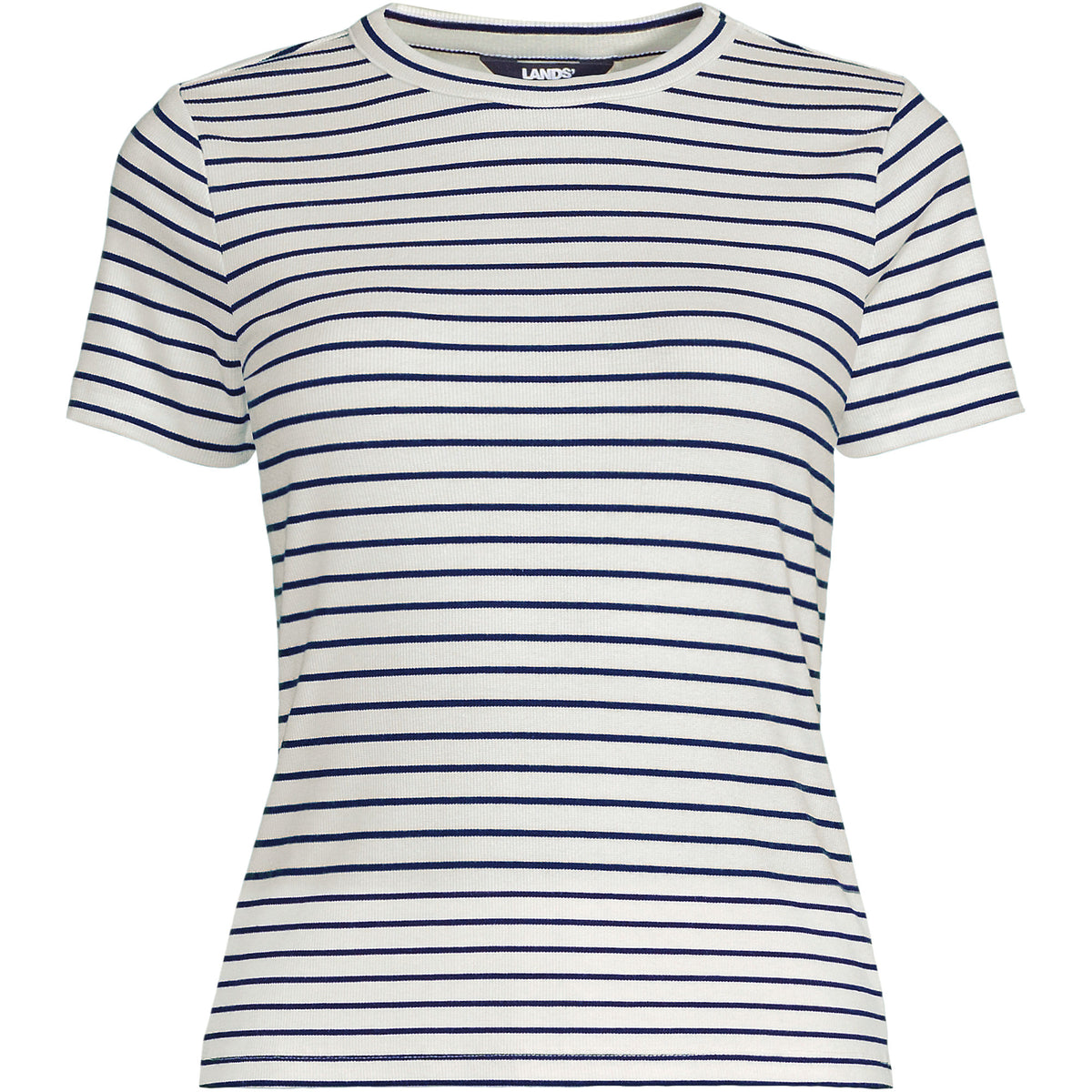 Women's Drapey Rib Fitted Short Sleeve T-Shirt