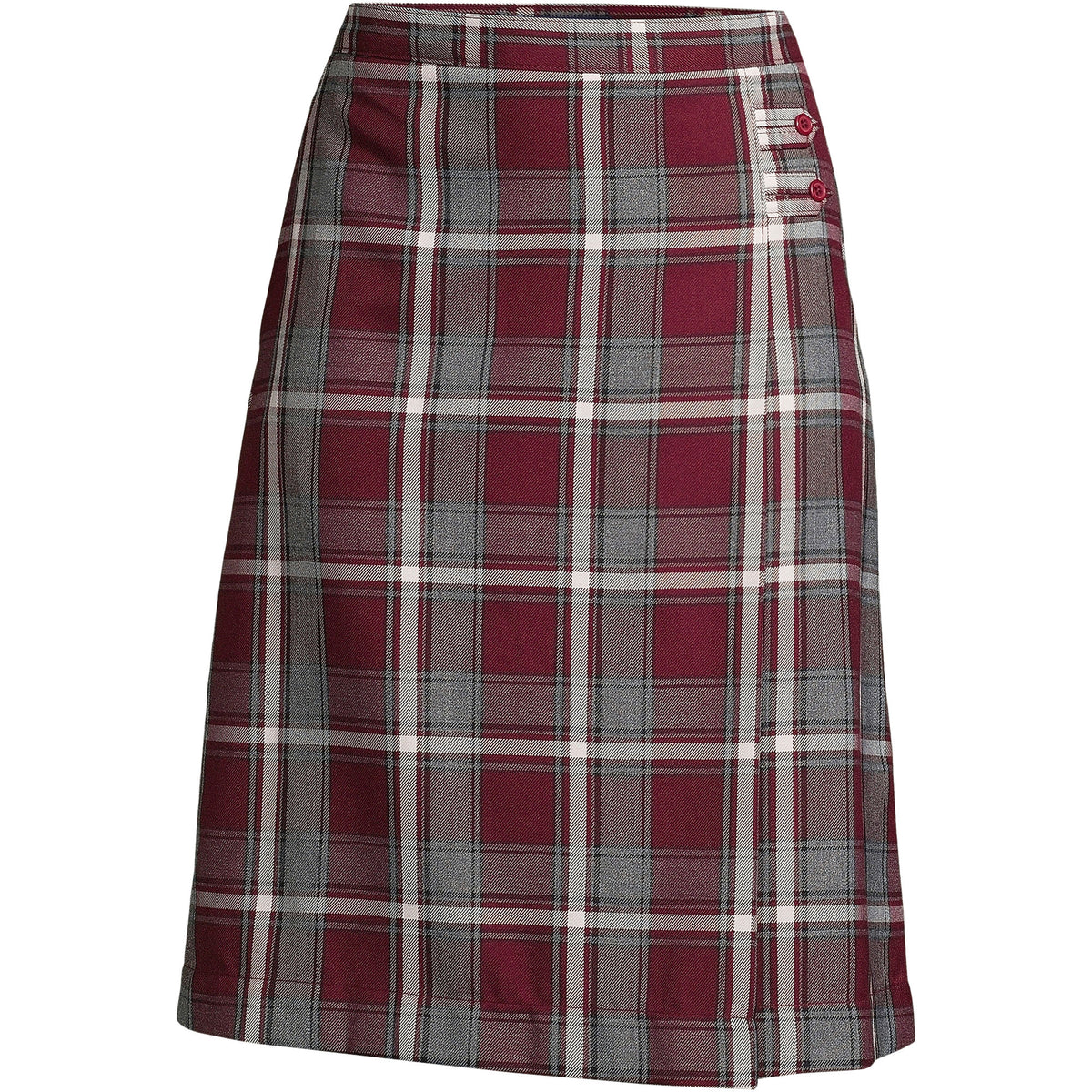 School Uniform Women's Plaid A-line Skirt Below the Knee