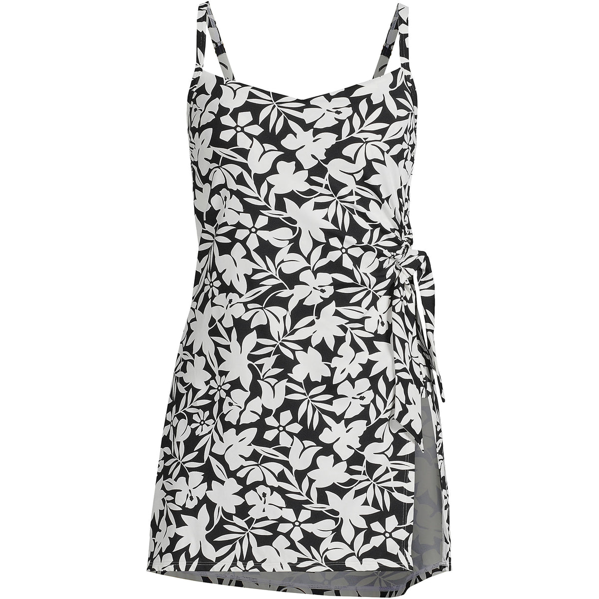 Women's D-Cup Chlorine Resistant Sweetheart Swim Dress One Piece Swimsuit