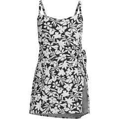 Women's D-Cup Chlorine Resistant Sweetheart Swim Dress One Piece Swimsuit