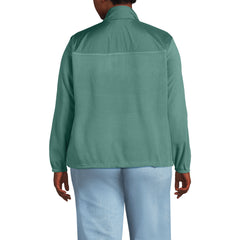 Women's Plus Size Anyweather Fleece Half Zip Pullover
