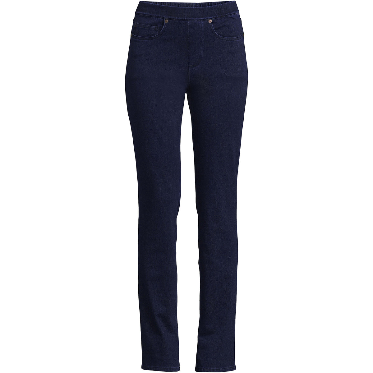 Women's Plus Size Starfish High Rise Knit Denim Straight Jeans