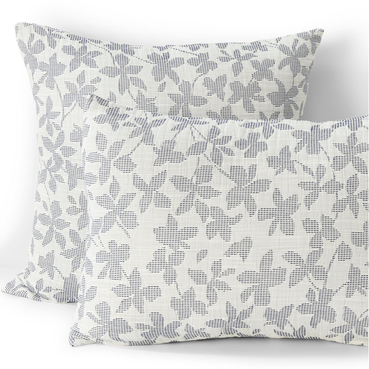 Cotton Textured Two Toned Bed Pillow Sham