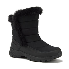 Kids Expedition Faux Fur Waterproof Puffer Snow Boots
